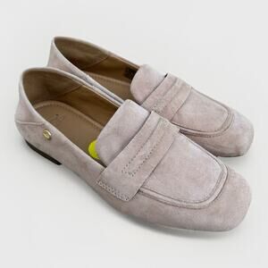 New UGG Janaya Suede Leather Loafers Flats Shoes Women’s Size 5 Tan Beige Cream